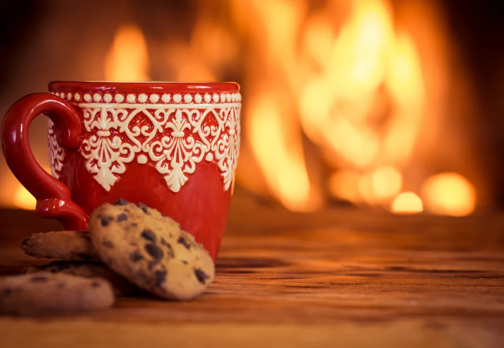 electric fireplace with logs